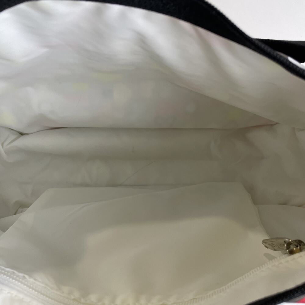 Lesportsac Crossbody Bag “Toot” Print Butterflies Mushrooms/Taupe - Picture 6 of 13